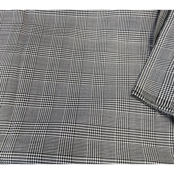 Black & White Glen Check Fabric By The Yard For Sewing & Crafting Projects 60" - Picture 1 of 3